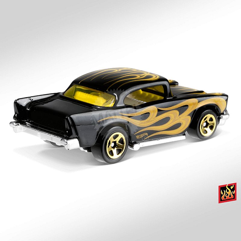 hot wheels 57 chevy hw flames