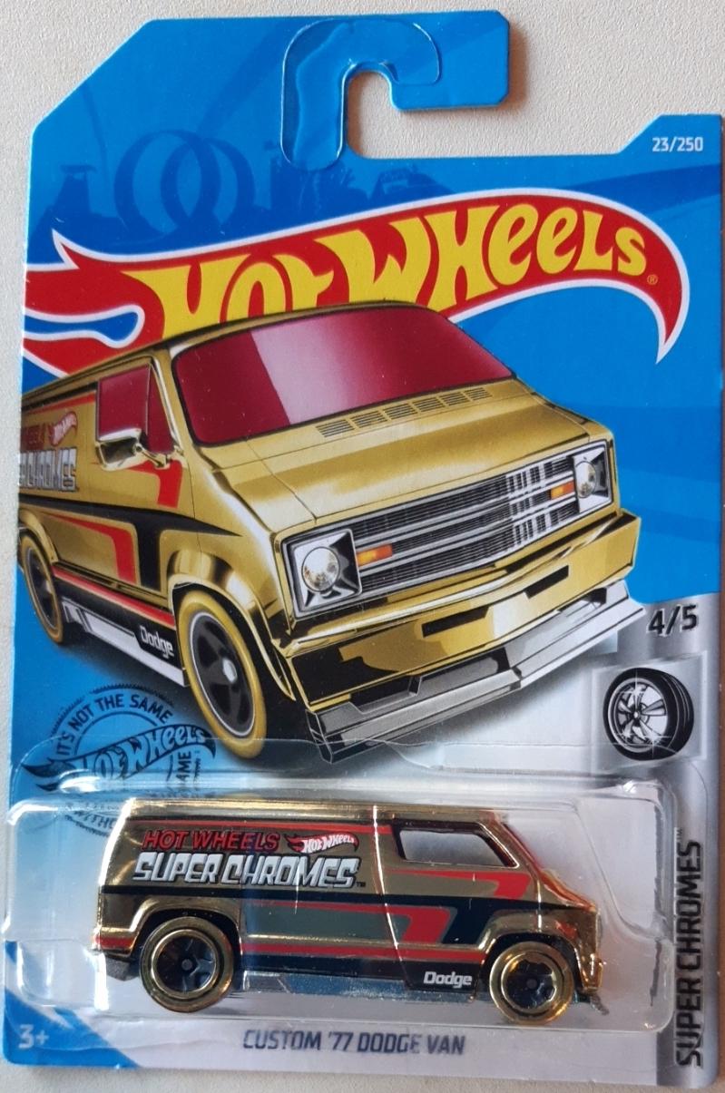 hot wheels custom 77 dodge van super chrome
