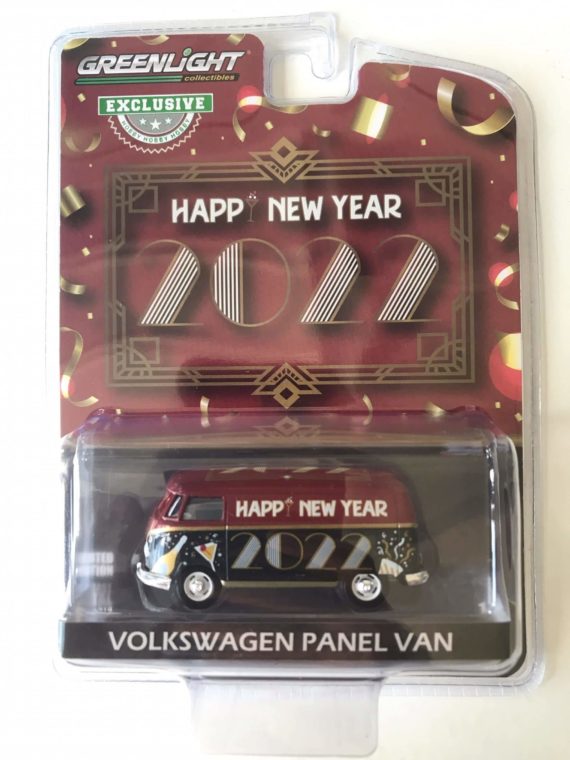 Greenlight 1/64 Exclusive Happy New Year 2022 Volkswagen Panel Van 30319