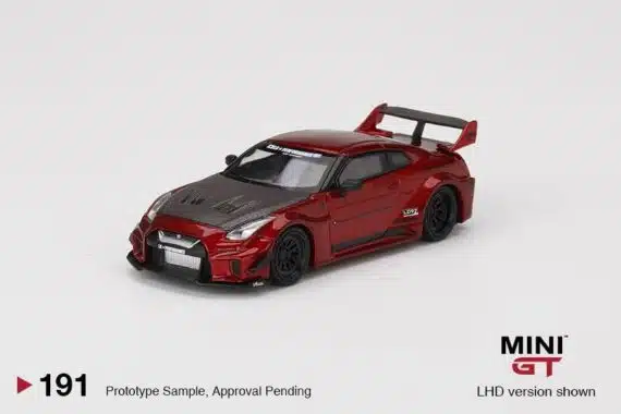 MINI GT 1/64 No.191 LB-Silhouette WORKS GT NISSAN 35GT-RR Ver.1 Lava Red