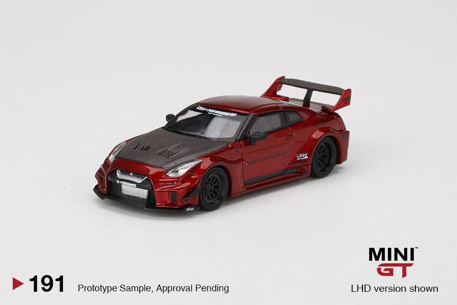 MINI GT 1/64 No.191 LB-Silhouette WORKS GT NISSAN 35GT-RR Ver.1 Lava Red