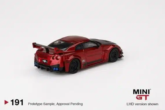 MINI GT 1/64 No.191 LB-Silhouette WORKS GT NISSAN 35GT-RR Ver.1 Lava Red