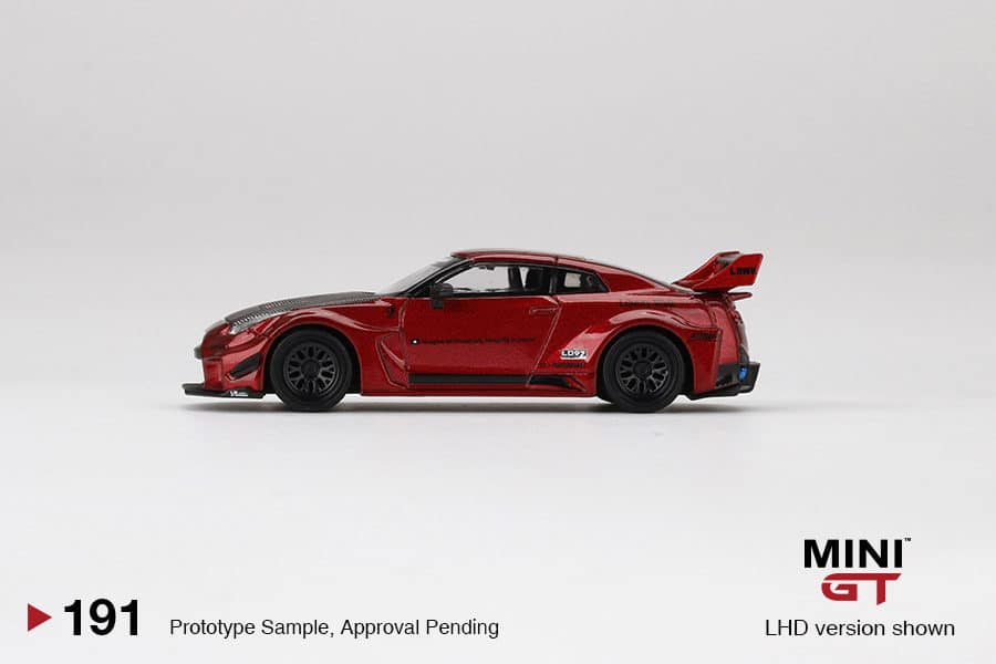 MINI GT 1/64 No.191 LB-Silhouette WORKS GT NISSAN 35GT-RR Ver.1 Lava Red