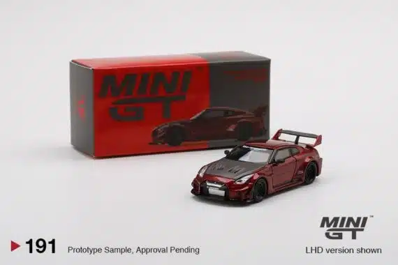 MINI GT 1/64 No.191 LB-Silhouette WORKS GT NISSAN 35GT-RR Ver.1 Lava Red