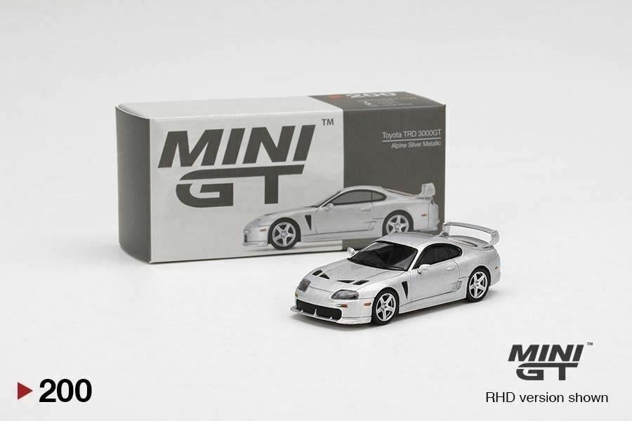 MINI GT 1/64 Toyota TRD 3000GT Alpine Silver Metallic