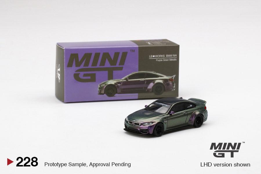MINI GT 1/64 No.228 LB★WORKS BMW M4 Purple-Green Metallic