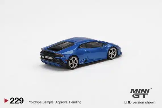 MINI GT 1/64 No.229 Lamborghini Huracán EVO Blu Eleos