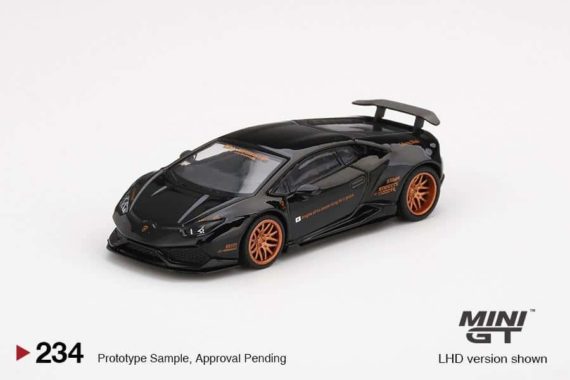 MINI GT 1/64 No.234 LB★WORKS Lamborghini Huracán ver. 1 Black