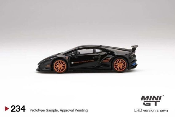 MINI GT 1/64 No.234 LB★WORKS Lamborghini Huracán ver. 1 Black