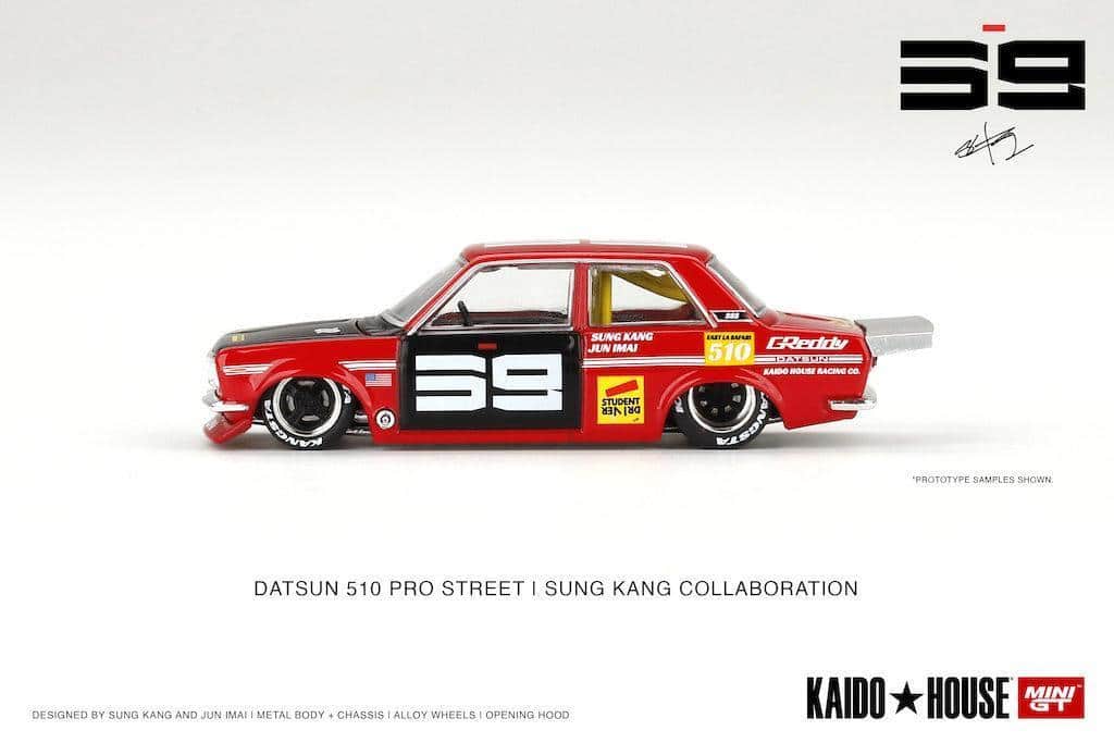 MINI GT 1/64 No.004 Datsun Pro Street SK510 Red