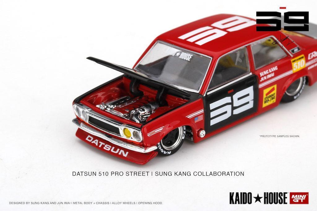 MINI GT 1/64 No.004 Datsun Pro Street SK510 Red