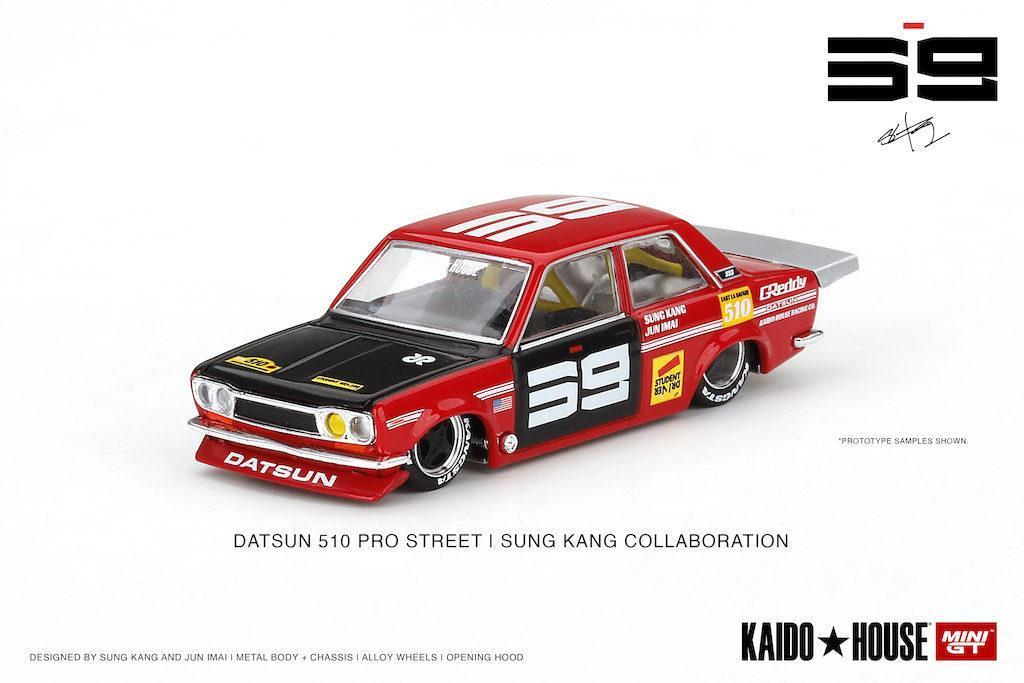 MINI GT 1/64 No.004 Datsun Pro Street SK510 Red