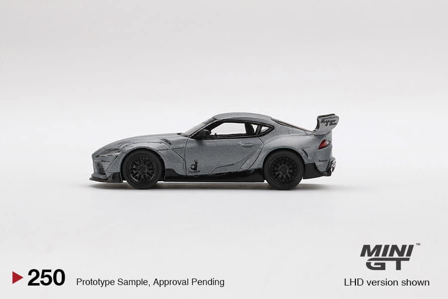 MINI GT 1/64 No.250 Pandem Toyota GR Supra V1.0 Matte Grey