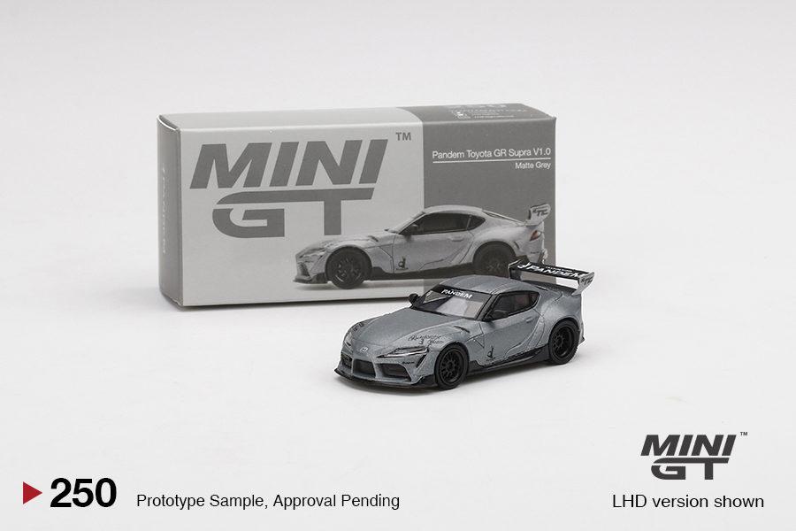 MINI GT 1/64 No.250 Pandem Toyota GR Supra V1.0 Matte Grey