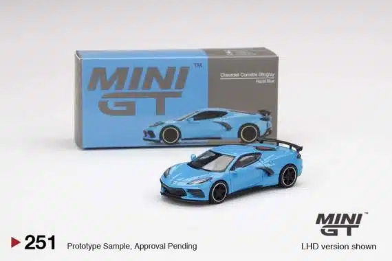 MINI GT 1/64 Chevrolet Corvette Stingray Rapid Blue