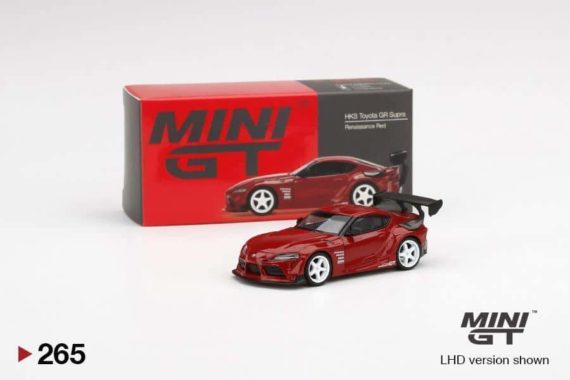 MINI GT 1/64 No.265 HKS Toyota GR Supra Renaissance Red