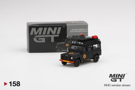MINI GT 1/64 Land Rover Defender 110 National Information Service (Right Handle) Indonesia Limited Edition MGT00158-R