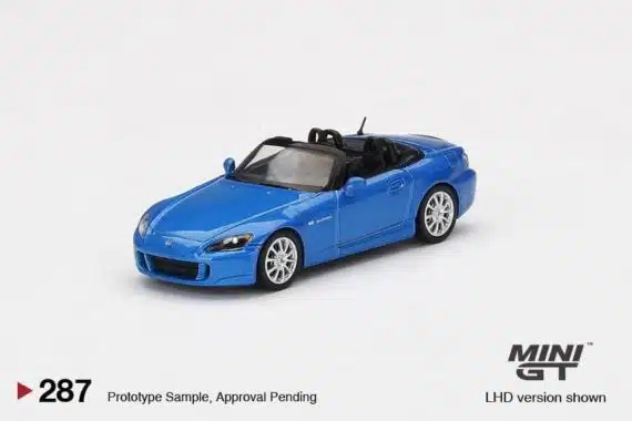 MINI GT 1/64 No.287 Honda S2000 (AP2) Laguna Blue Pearl