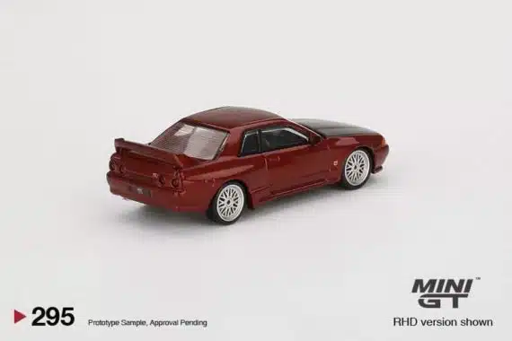 MINI GT 1/64 No.295 Nissan Skyline GT-R (R32) Red Pearl w/ BBS LM Wheel