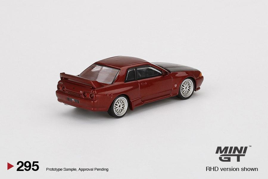MINI GT 1/64 No.295 Nissan Skyline GT-R (R32) Red Pearl w/ BBS LM Wheel