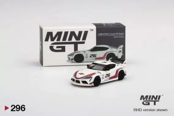 MINI GT 1/64 No.296 LB★WORKS Toyota GR Supra Martini Racing