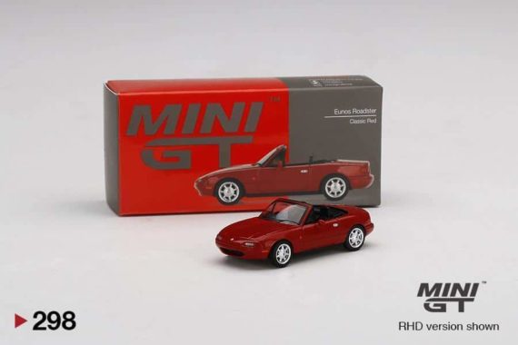 MINI GT 1/64 No.298 Eunos Roadster Classic Red