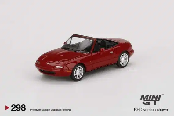 MINI GT 1/64 No.298 Eunos Roadster Classic Red