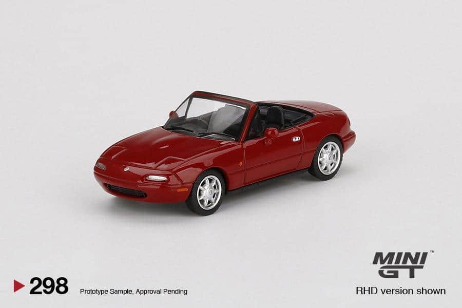 MINI GT 1/64 No.298 Eunos Roadster Classic Red