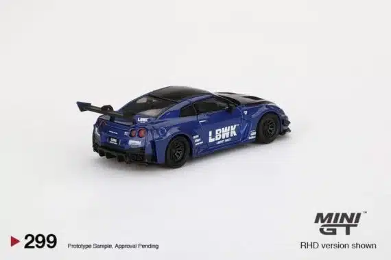 MINI GT 1/64 No.299 LB-Silhouette WORKS GT NISSAN 35GT-RR Ver.2 LBWK Blue