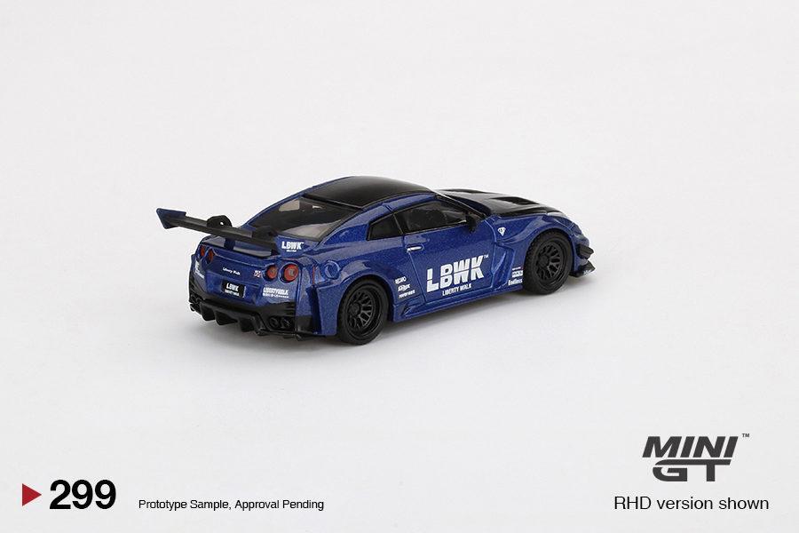 MINI GT 1/64 No.299 LB-Silhouette WORKS GT NISSAN 35GT-RR Ver.2 LBWK Blue