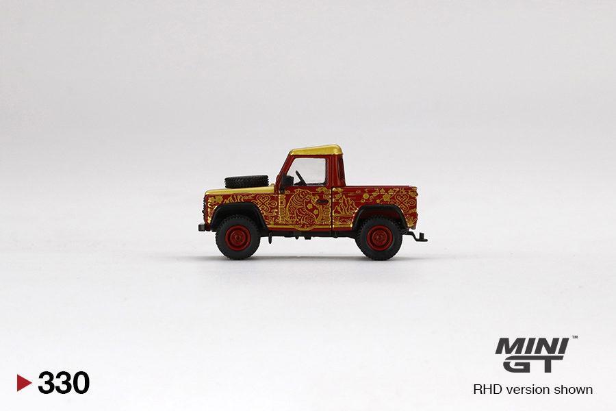 MINI GT 1/64 No.330 Land Rover Defender 90 Pickup - 2022 Chinese New Year Edition
