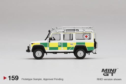 MINI GT 1/64 Land Rover Defender 110 British Red Cross Search & Rescue