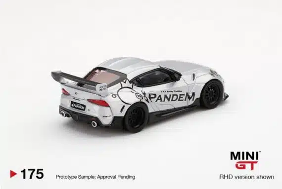 MINI GT 1/64 Pandem Toyota GR Supra V1.0 Silver Right Handle