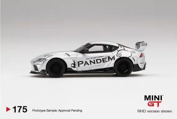 MINI GT 1/64 Pandem Toyota GR Supra V1.0 Silver Right Handle