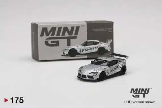 MINI GT 1/64 Pandem Toyota GR Supra V1.0 Silver Right Handle