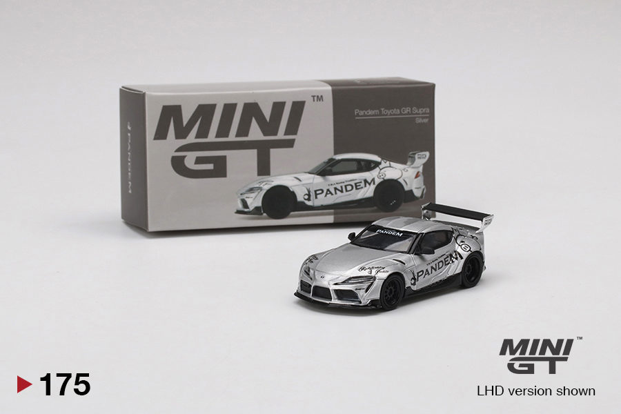 MINI GT 1/64 Pandem Toyota GR Supra V1.0 Silver Right Handle