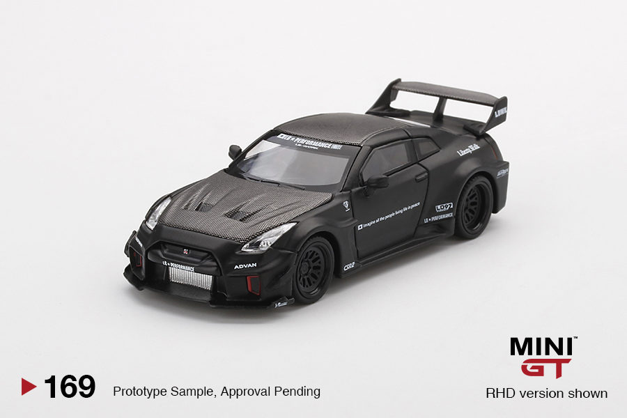 MINI GT 1/64 No.169 LB-Silhouette WORKS GT NISSAN 35GT-RR Ver.1 Matte Black