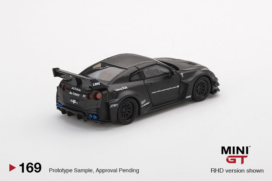 MINI GT 1/64 No.169 LB-Silhouette WORKS GT NISSAN 35GT-RR Ver.1 Matte Black