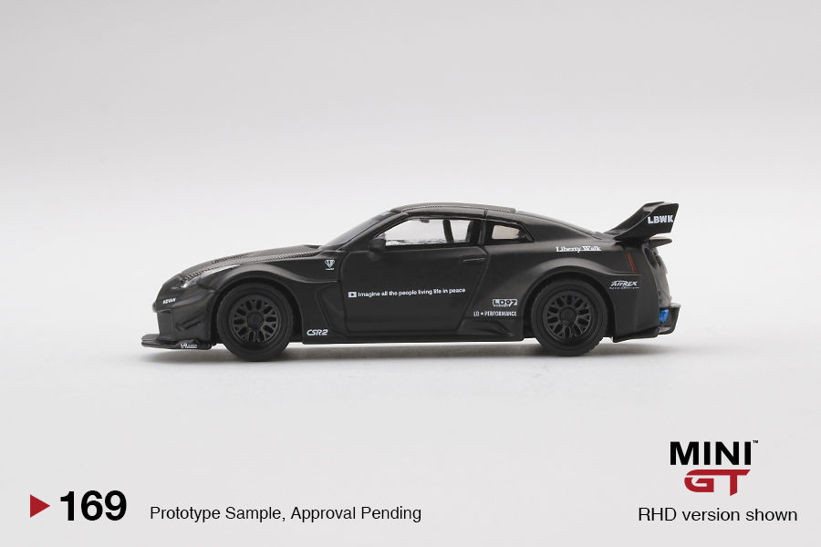 MINI GT 1/64 No.169 LB-Silhouette WORKS GT NISSAN 35GT-RR Ver.1 Matte Black