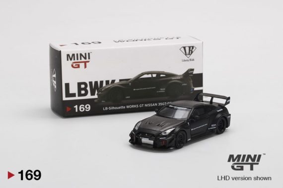 MINI GT 1/64 No.169 LB-Silhouette WORKS GT NISSAN 35GT-RR Ver.1 Matte Black
