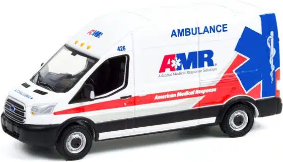 Greenlight 1/64 Route Runners Series 3 - 2019 Ford Transit - AMR Ambulance 53030