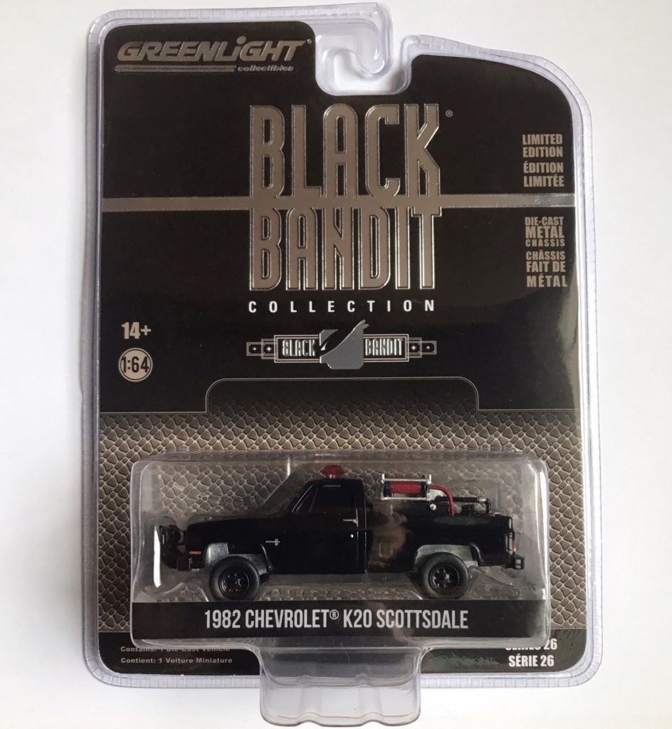 Greenlight 1/64 Black Bandit Series 26 - 1982 Chevrolet K20 Scottsdale 28090