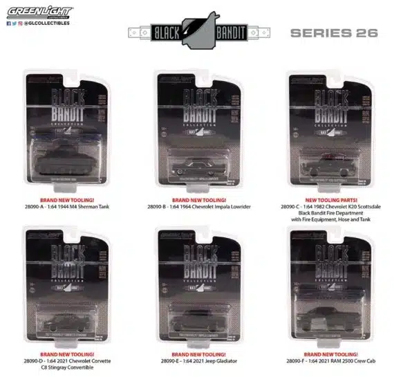 Greenlight 1/64 Black Bandit Series 26 - 1964 Chevrolet Impala Lowrider 28090