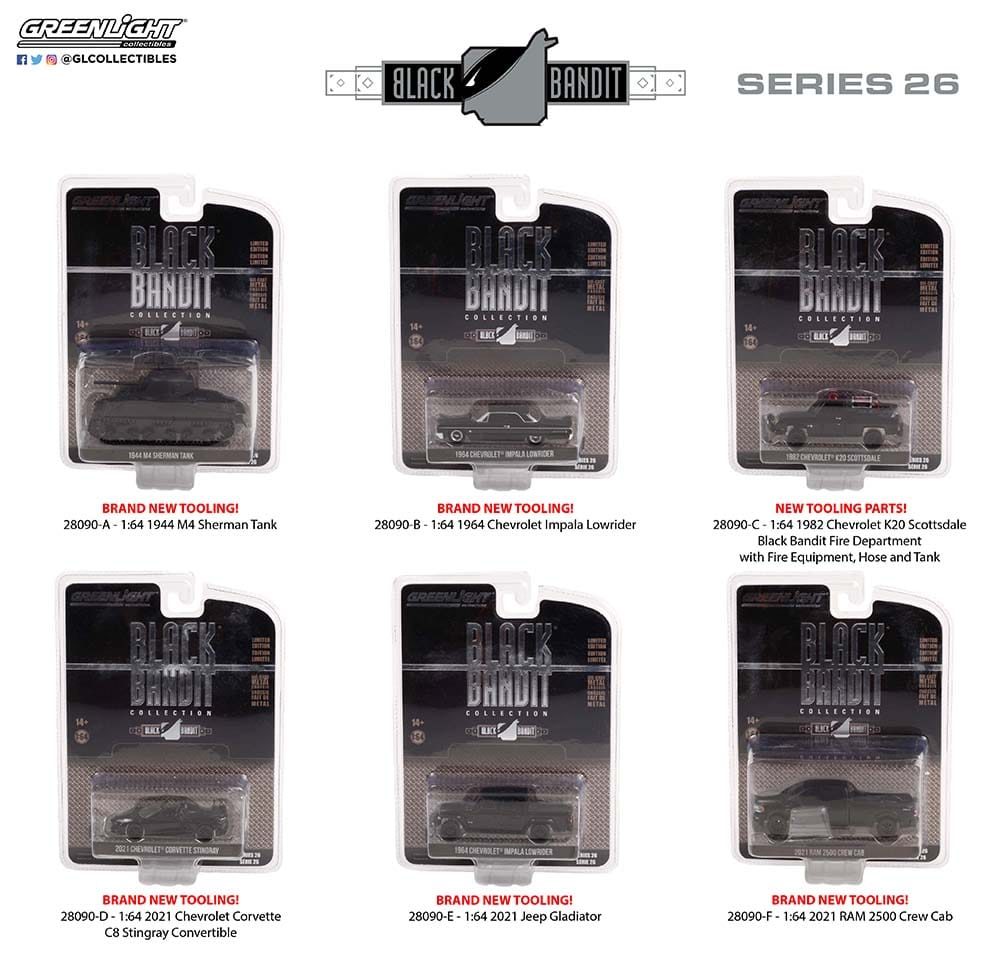 Greenlight 1/64 Black Bandit Series 26 - 1964 Chevrolet Impala Lowrider 28090