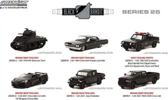 Greenlight 1/64 Black Bandit Series 26 - 1964 Chevrolet Impala Lowrider 28090