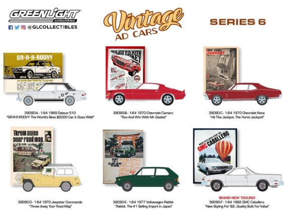 Greenlight 1/64 Vintage AD Cars Series 6 - 1969 Datsun 510 39090-A