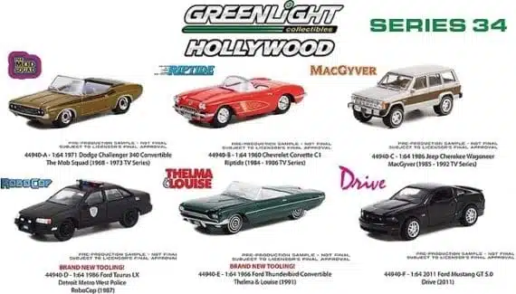 Greenlight 1/64 Hollywood Series 34 - Thelma Louise 1966 Ford Thunderbird 44940-E