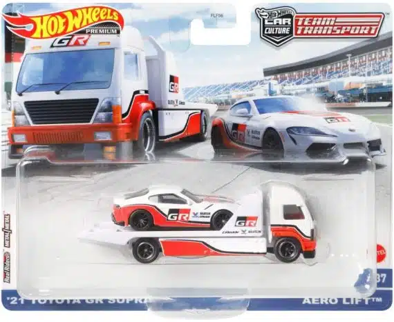 Hot Wheels CAR Culture Team Transport 21 Toyota GR Supra and Aero Lift
