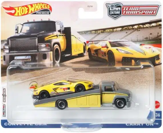 Hot Wheels CAR Culture Team Transport Corvette C8.R and Carry On