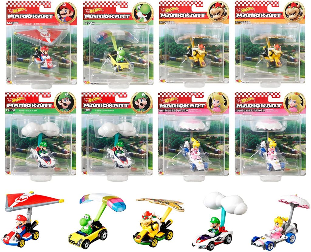 Hot Wheels Mario Kart Luigi P-Wing Cloud Glider GVD35